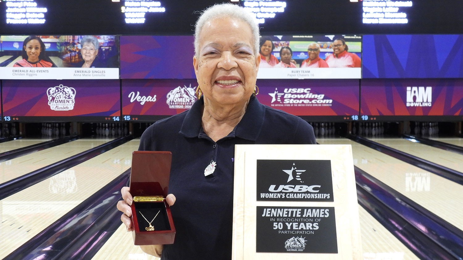 Jennette James celebrates 50 years at the USBC Women's Championships